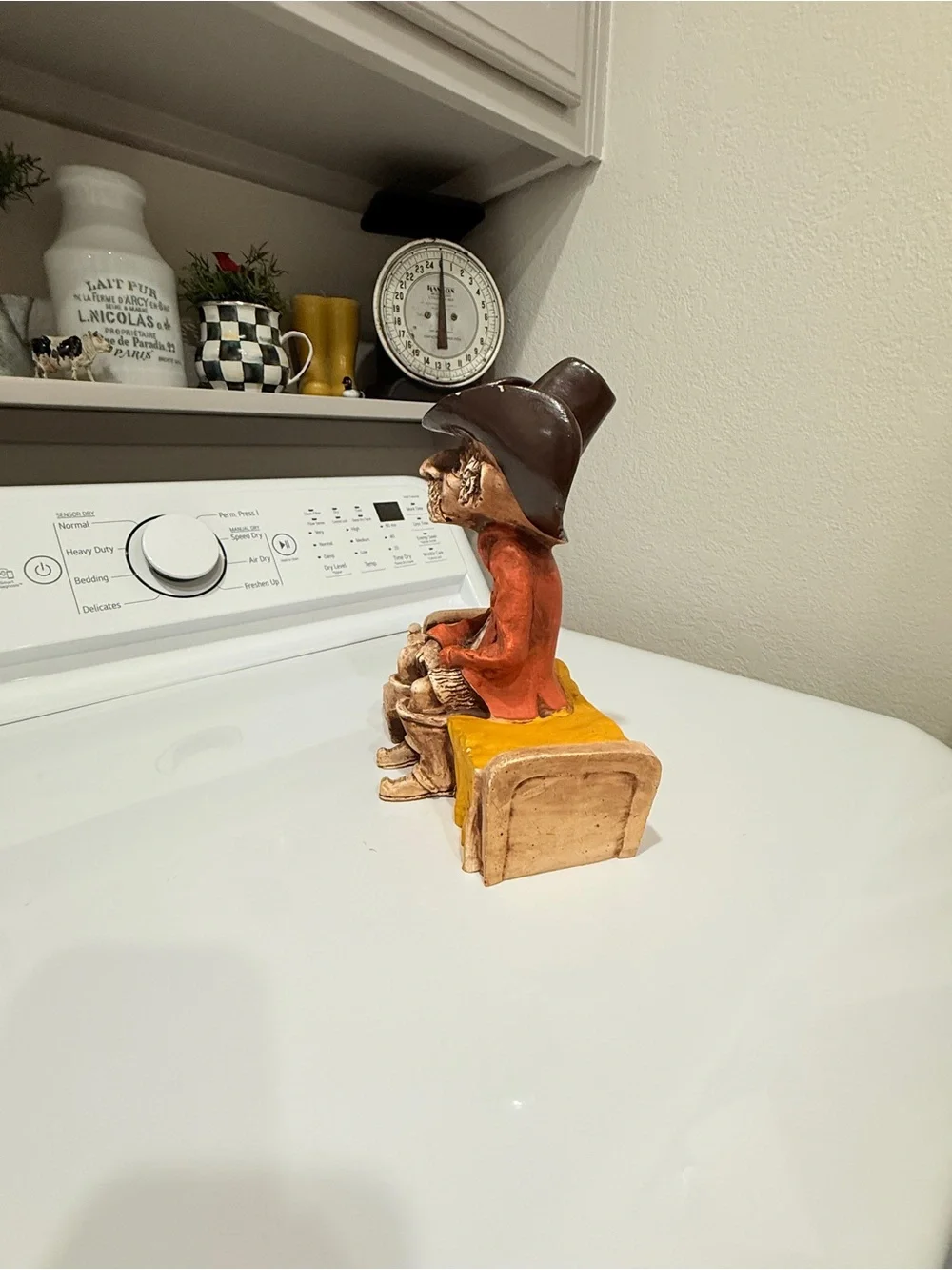 1980s Cowboy “Early Riser” Figurine • Bill Vernon Design Shade Tree Collection - Picture 8 of 14